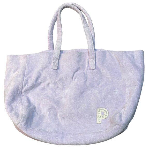 STONY CLOVER LANE Terry Slouchy Tote - Purple - Picture 1 of 7